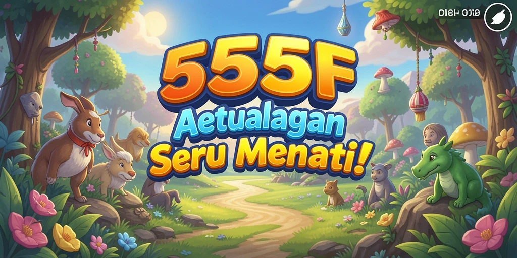 Tampilan gameplay seru dari 555F yang menampilkan aksi arcade yang cepat.