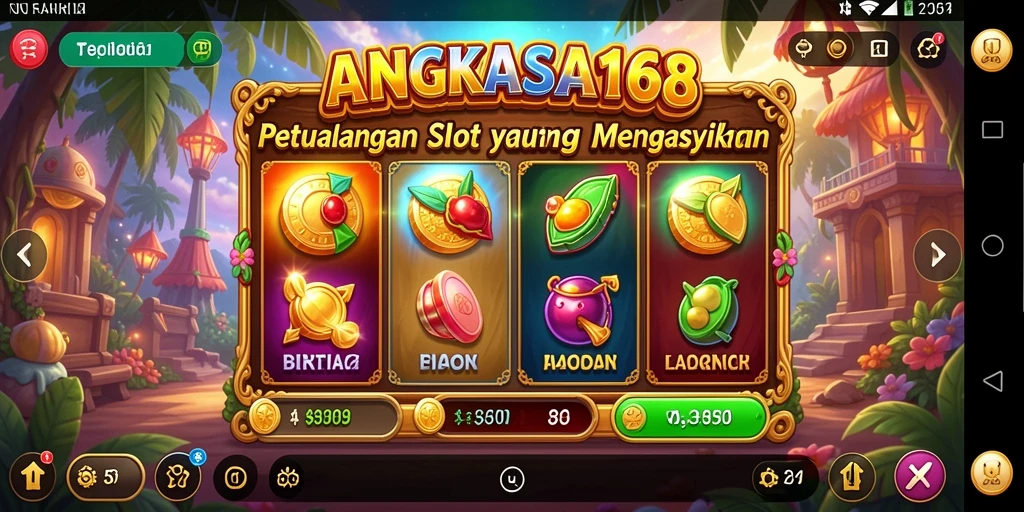 Tampilan gameplay Slot yang menegangkan di ANGKASA168.