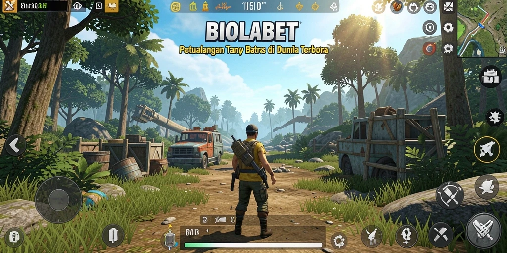 Gameplay BIOLABET yang mendebarkan dalam dunia terbuka.