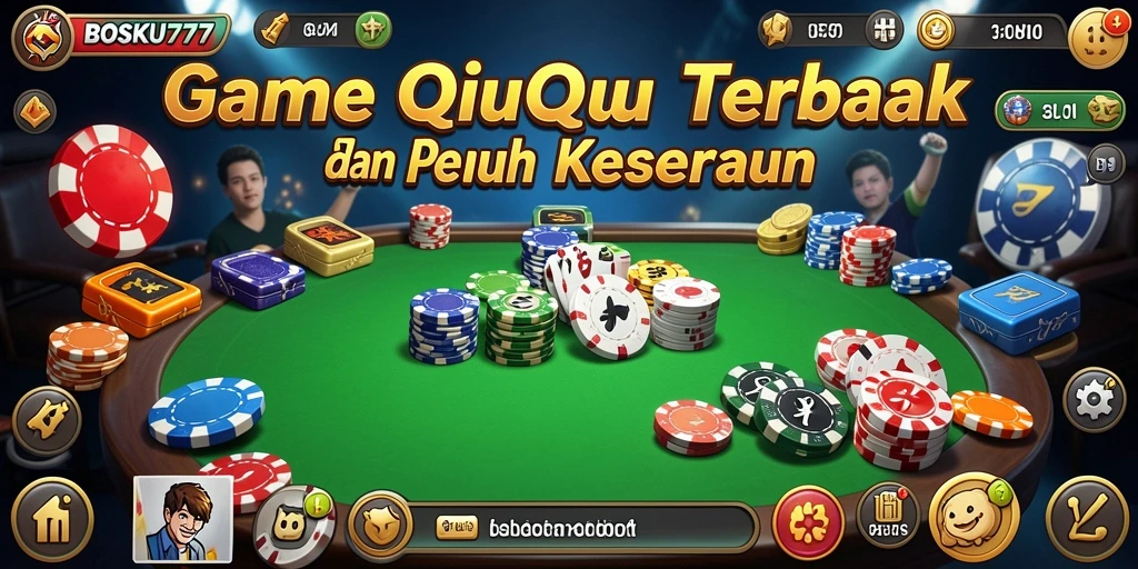 Tampilan gameplay QiuQiu yang seru dan mendebarkan.