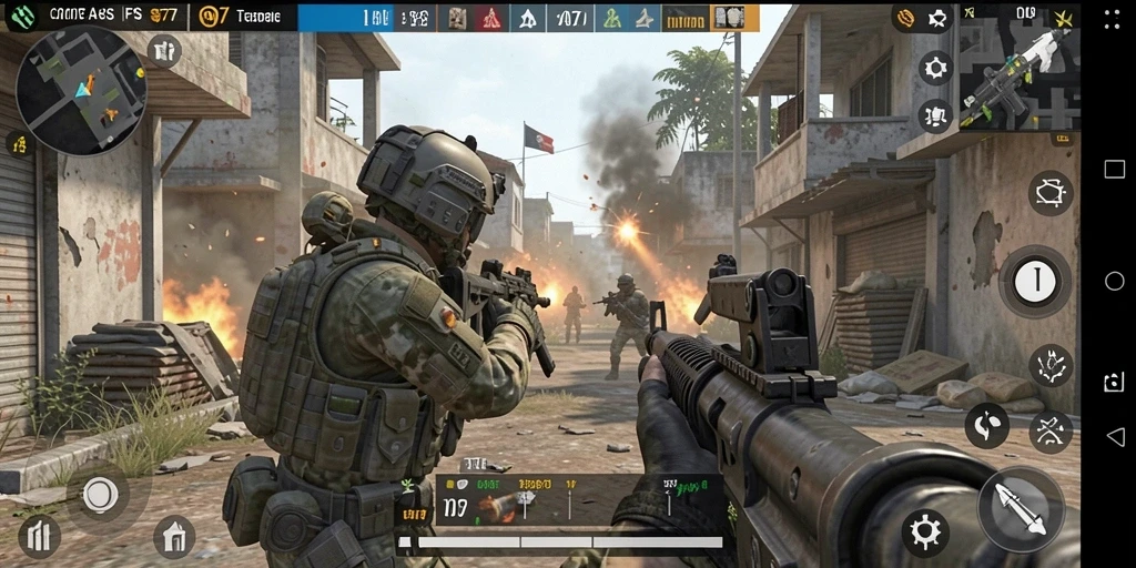 Gameplay intens C0077 dalam aksi penuh.