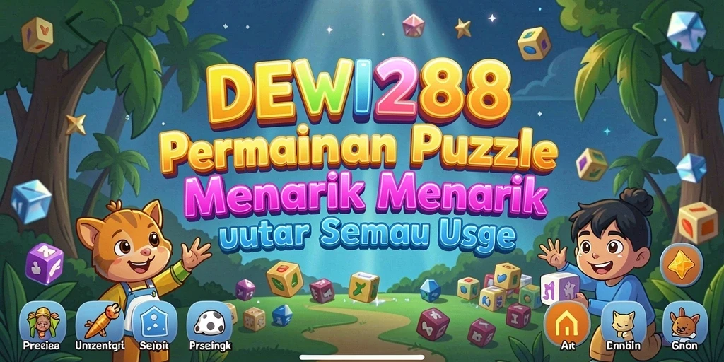 Screenshot DEWI288 menunjukkan gameplay puzzle yang menarik dan interaktif.
