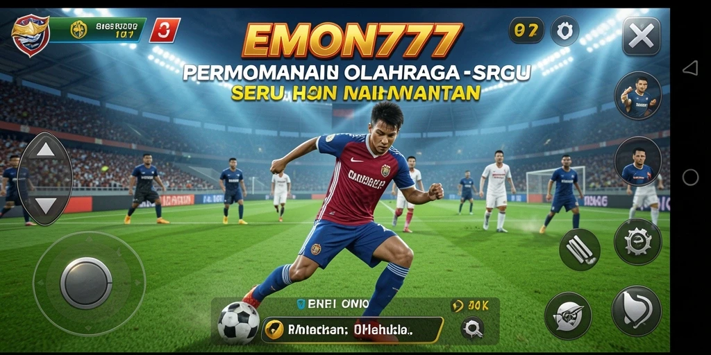 Tampilan gameplay seru dalam EMON777 yang penuh aksi olahraga.
