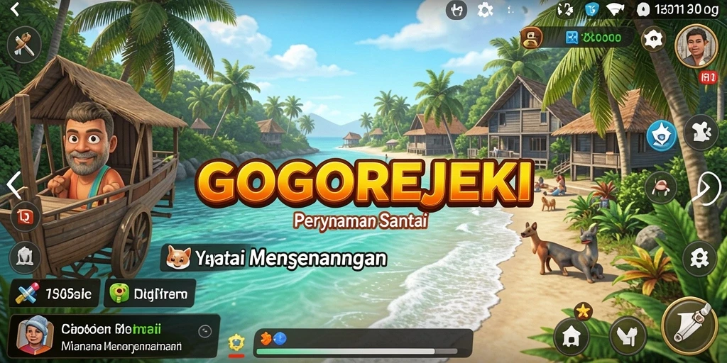 Tangkapan layar GOGOREJEKI menunjukkan gameplay yang penuh warna dan menyenangkan.