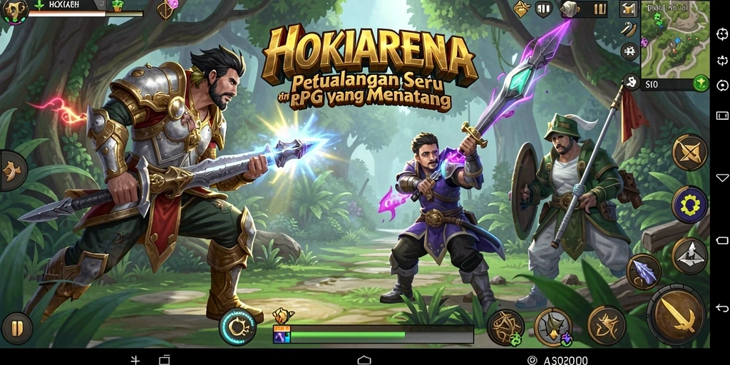 Tampilan gameplay HOKIARENA yang menegangkan dan penuh strategi.