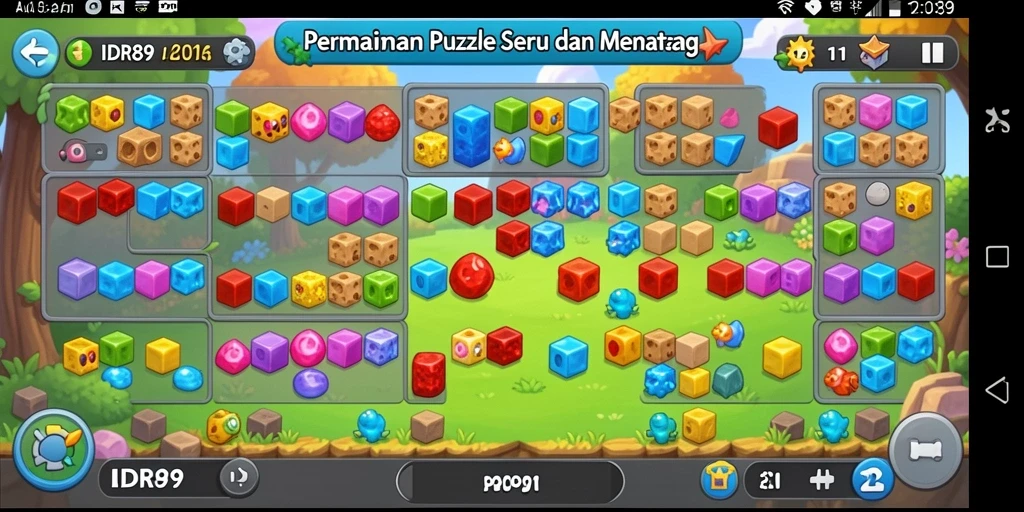 Gameplay seru dan menantang dari IDR89 dalam permainan Puzzle.
