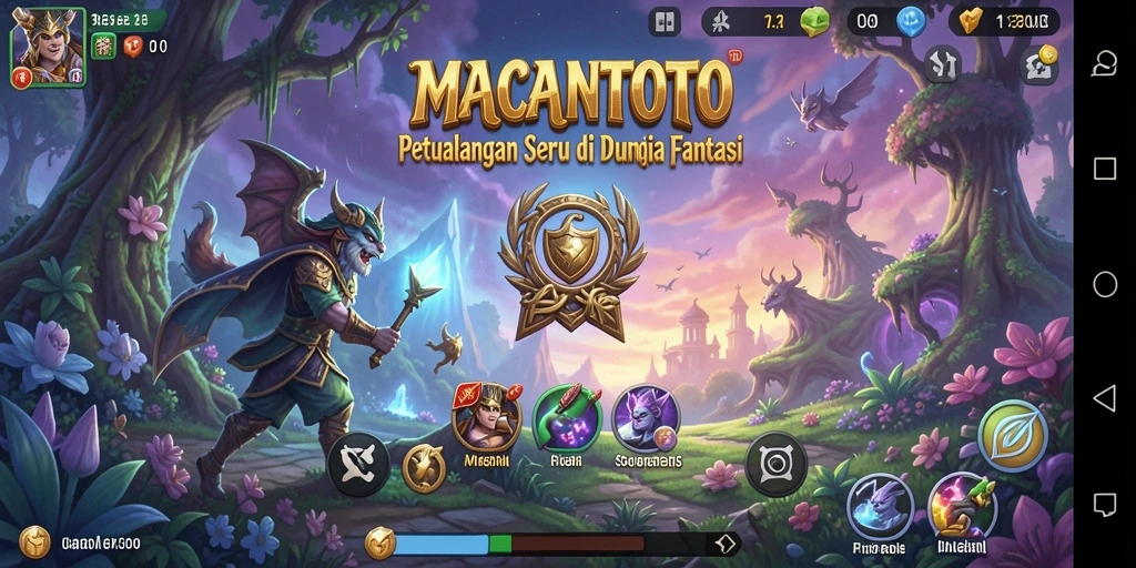 Tampilan gameplay MACANTOTO yang memukau dengan petualangan seru.