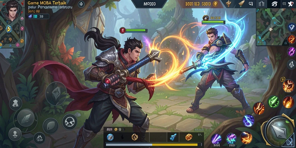 Tampilan gameplay seru dan strategi dalam aksi.