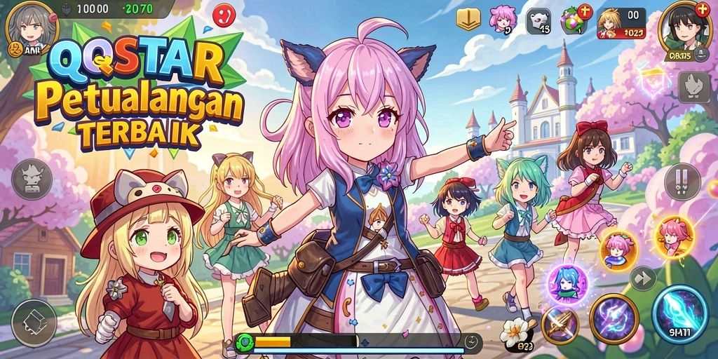Gameplay seru dengan karakter anime favorit.
