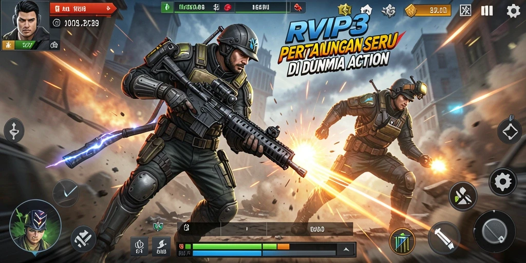Tampilan seru dari gameplay <strong>RVIP3</strong> yang penuh aksi dan tantangan.